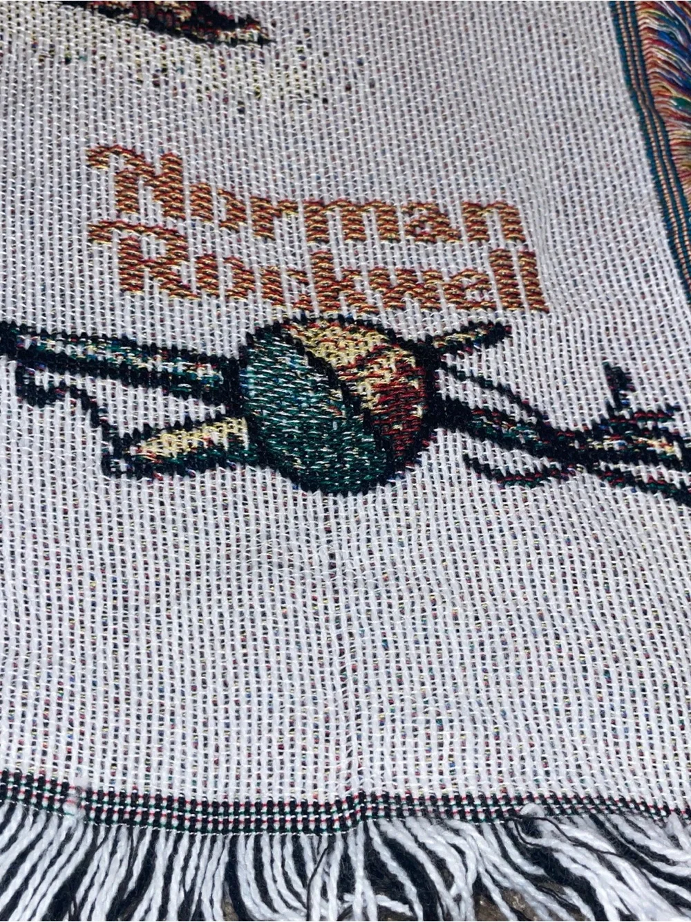 The Northwest Norman Rockwell Multicolor Woven Throw Blanket -